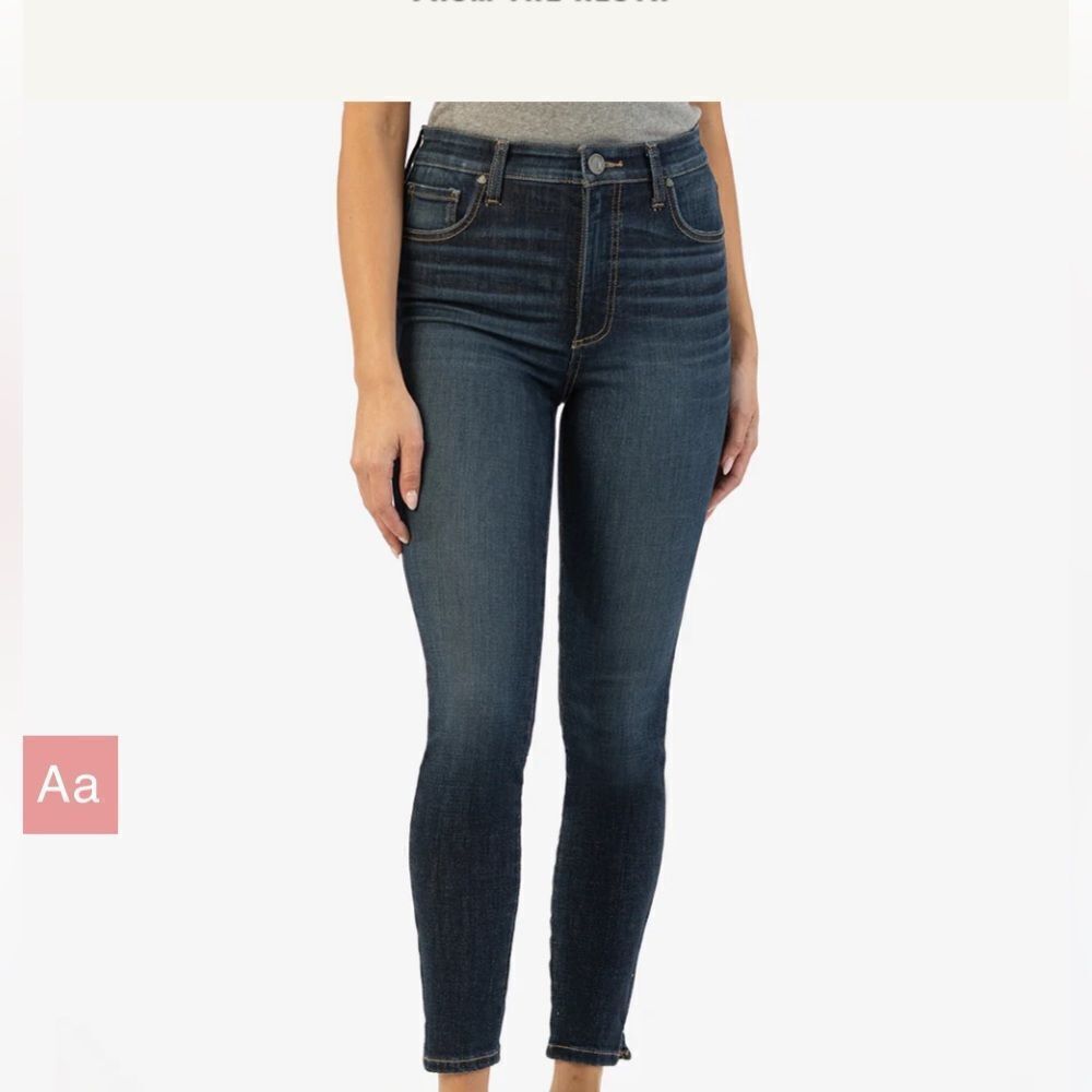 Kut From the Kloth Connie‎ High Rise Fab Ab Ankle Skinny Unquestionable 14 Nwt